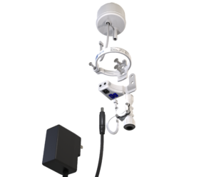 UV LED flow sensor assembly exploded view