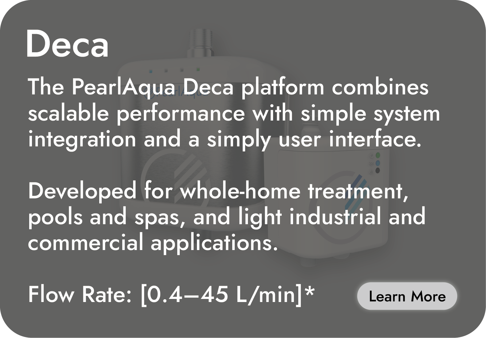 PearlAqua Deca product specifications