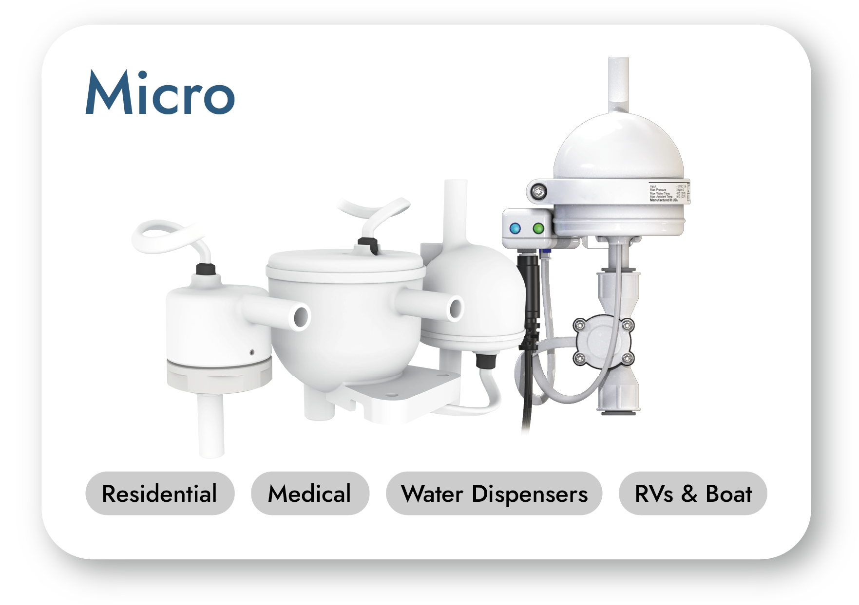 PearlAqua Micro UV UV-C LED Water Disinfection Water Treatment System
