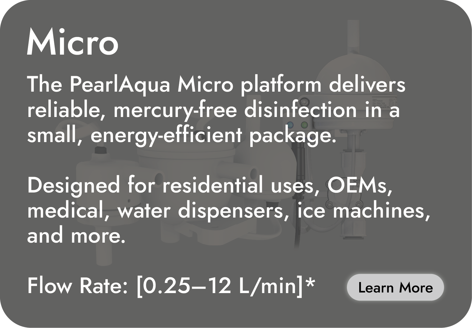 PearlAqua Micro product specifications