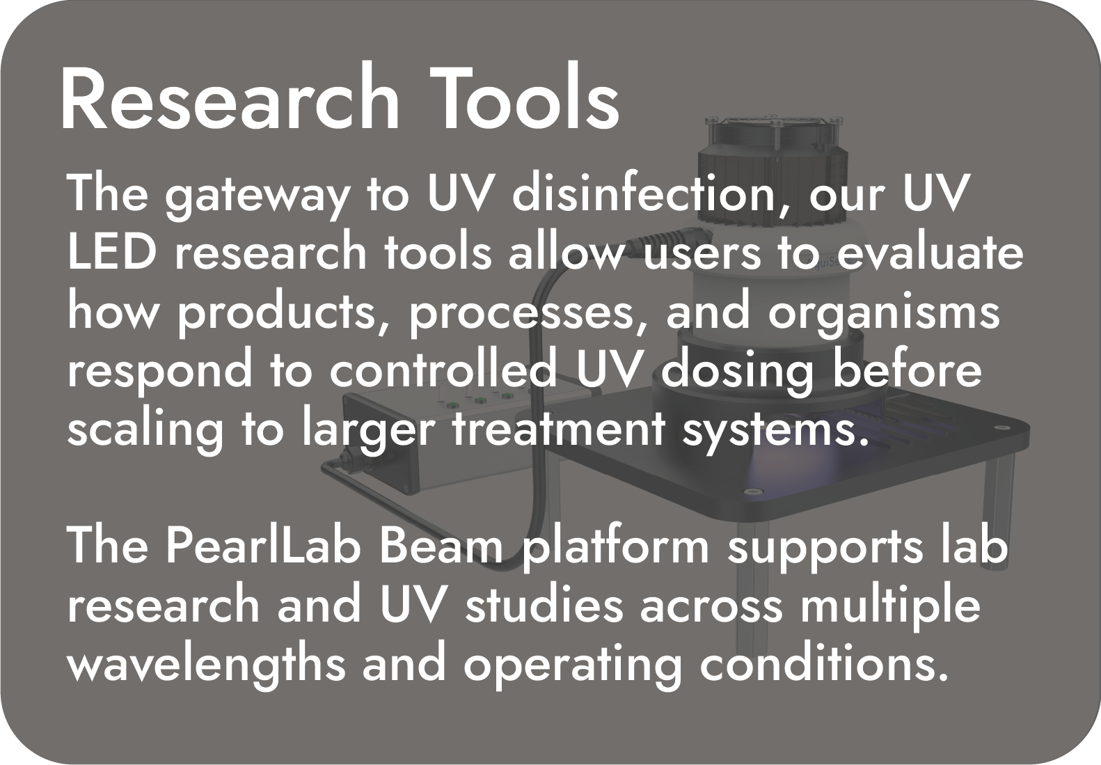 AquiSense Research Tools specifications