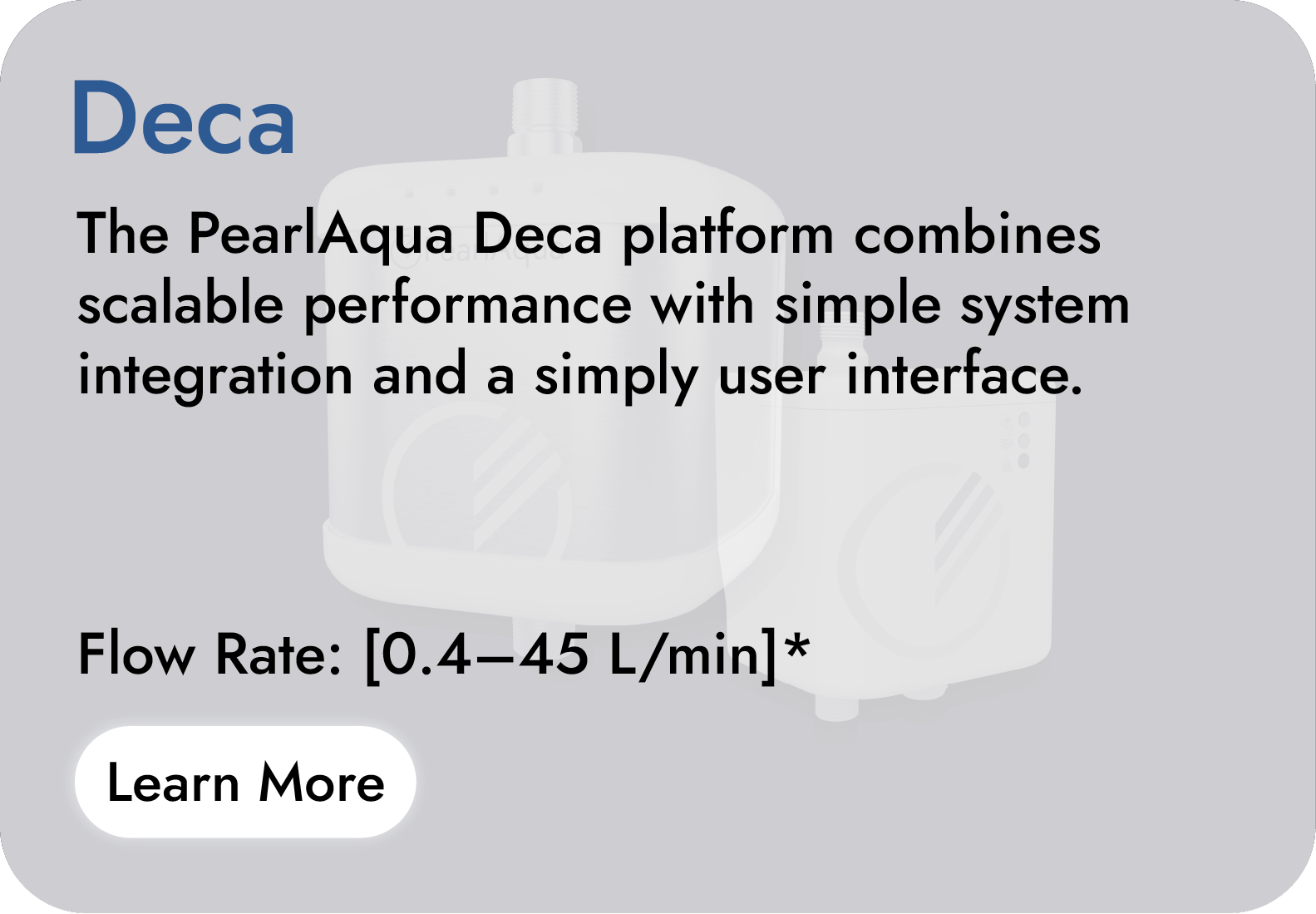 PearlAqua Deca product specifications